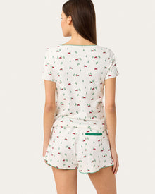 Womens | Suzie PJ Set in Big Red Trucks | Snow