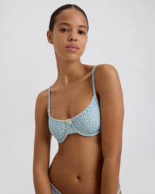 The Daphne Bikini Top - Solid & Striped