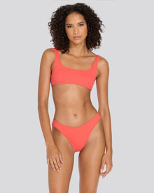The Elle Ribbed Bikini Bottom - Solid & Striped
