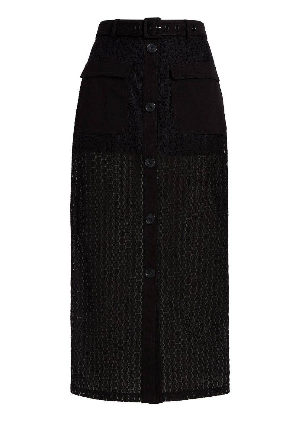 The Harper Lace Skirt - Solid & Striped