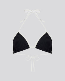 The Iris Ribbed Bikini Top - Solid & Striped