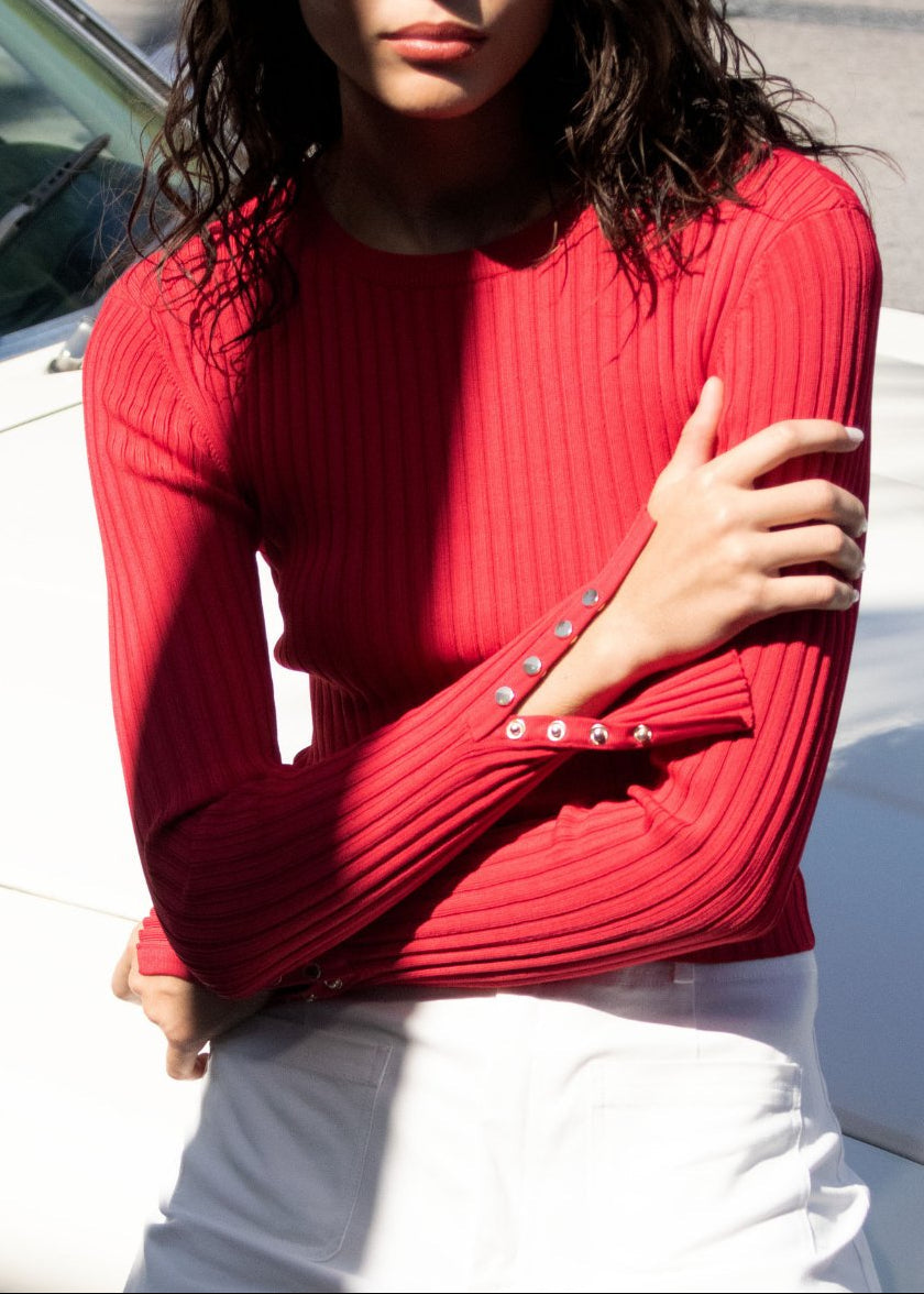 The Landman Sweater - Solid & Striped