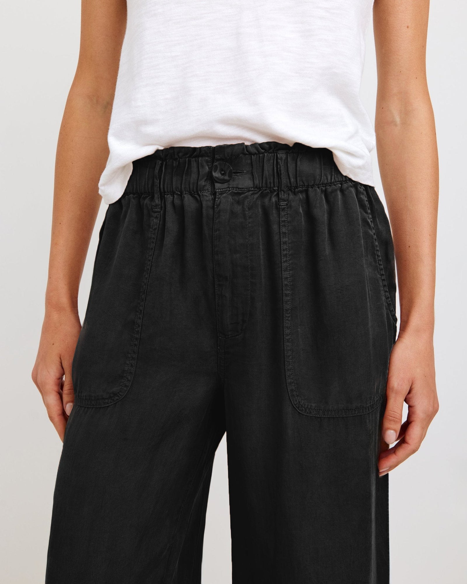 Utility Pocket Ankle Pant | Vintage Black