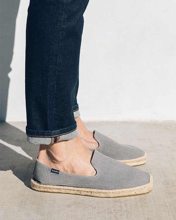 The Seville Smoking Slipper - Classic - Coche Gray - Men's - Men's Espadrilles - Coche Gray - Soludos -