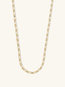 Figaro Chain Necklace | 14K Gold Plated Brass