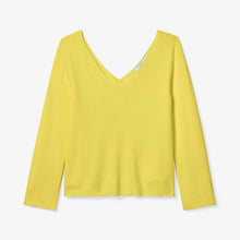 Packshot image of the Kara top in chartreuse